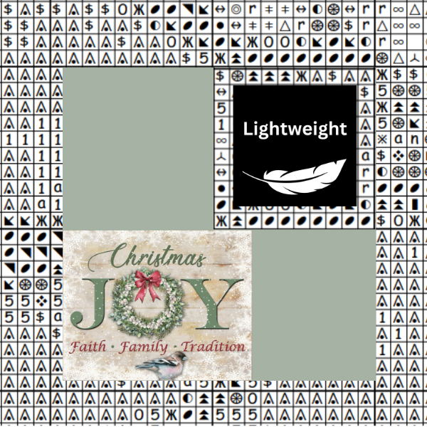 Christmas Joy chart place keeper