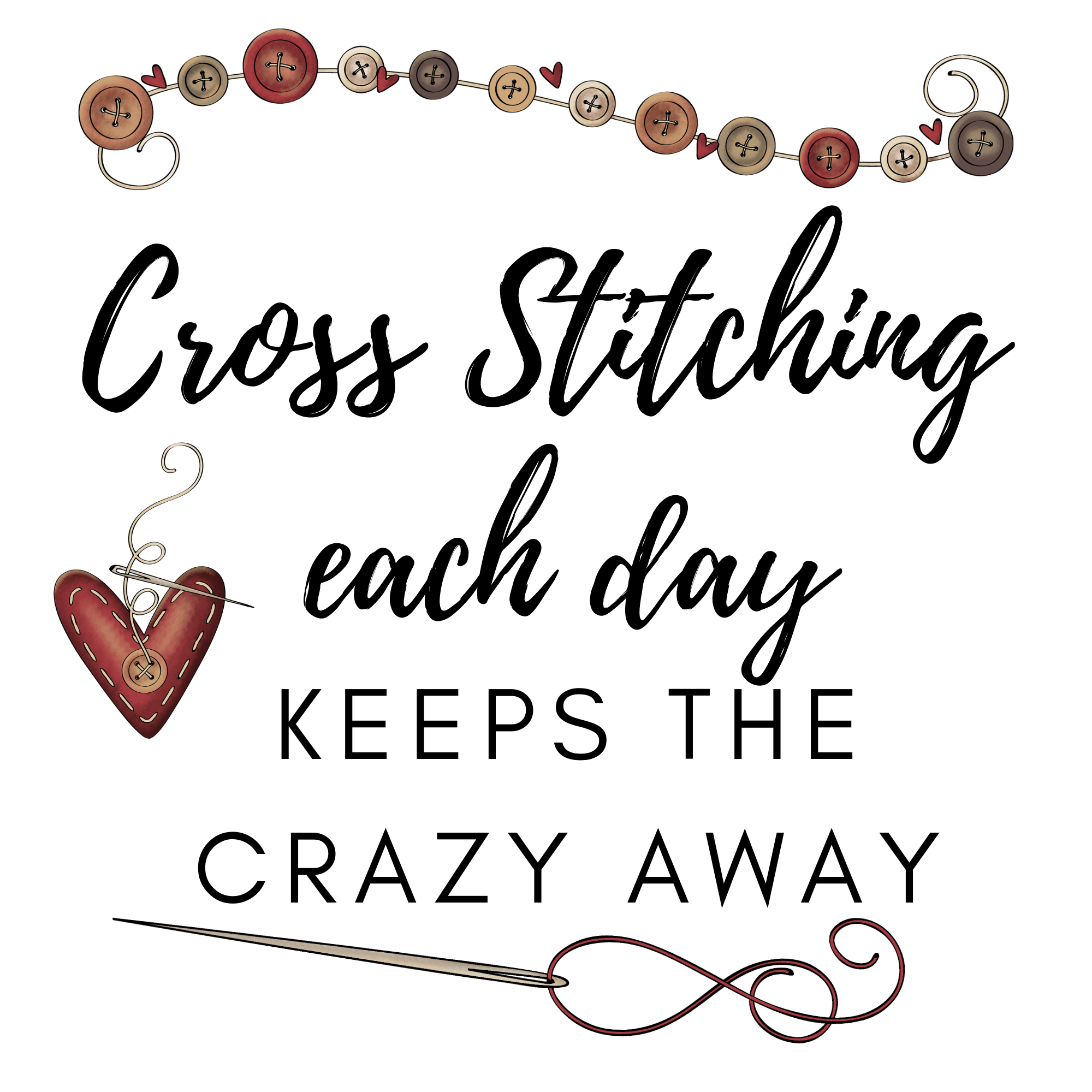 Copy of cross stitching each day