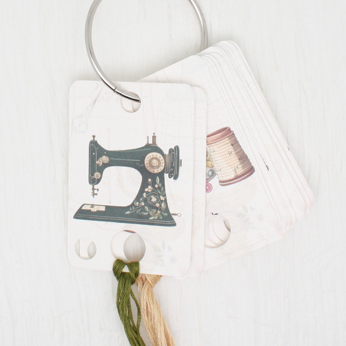 Sewing Machine Floss Cards