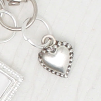 Cross Stitch A Heart Zipper Pull/Mini-Fob