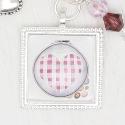 Cross Stitch A Heart Floss Ring