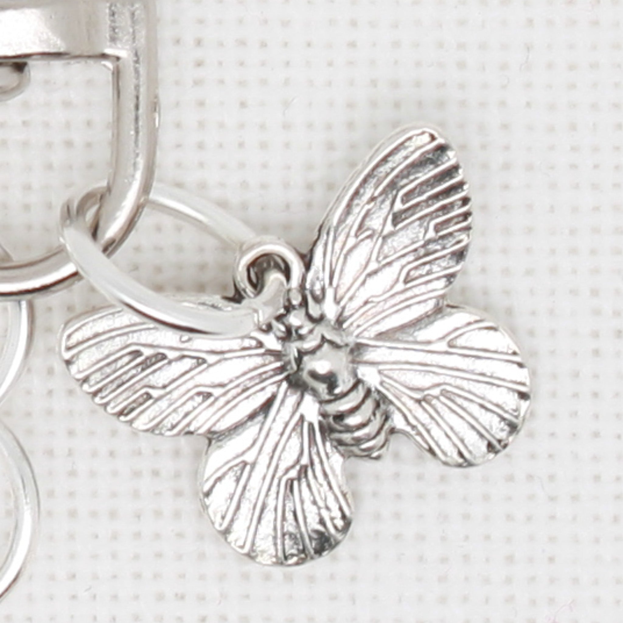 Blue Butterfly Zipper Pull/ Mini- Fob