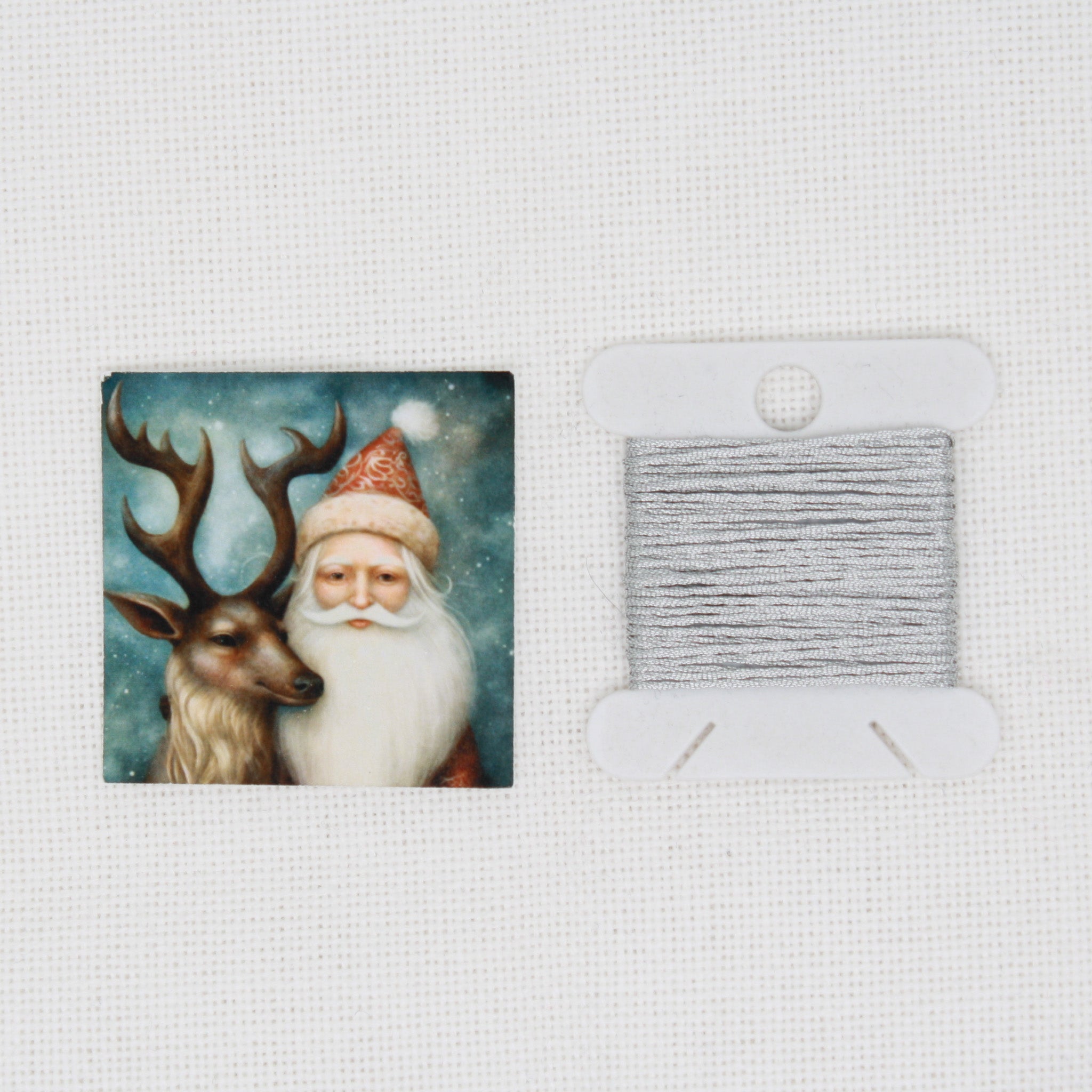 Santa and Reindeer Needle Minder