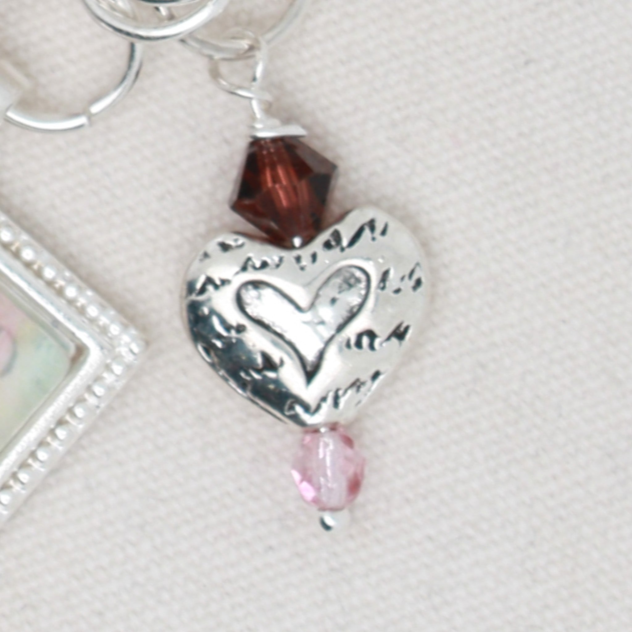 Heart Zipper Pull/ Mini- Fob