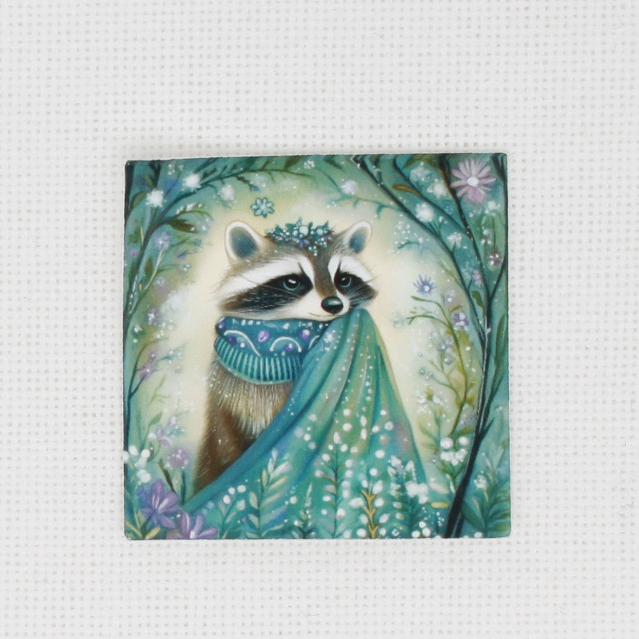 Winter Animals Raccoon Needle minder