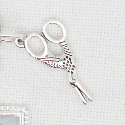 Cross Stitch And Embroidery  Zipper Pull/ Mini-Fob