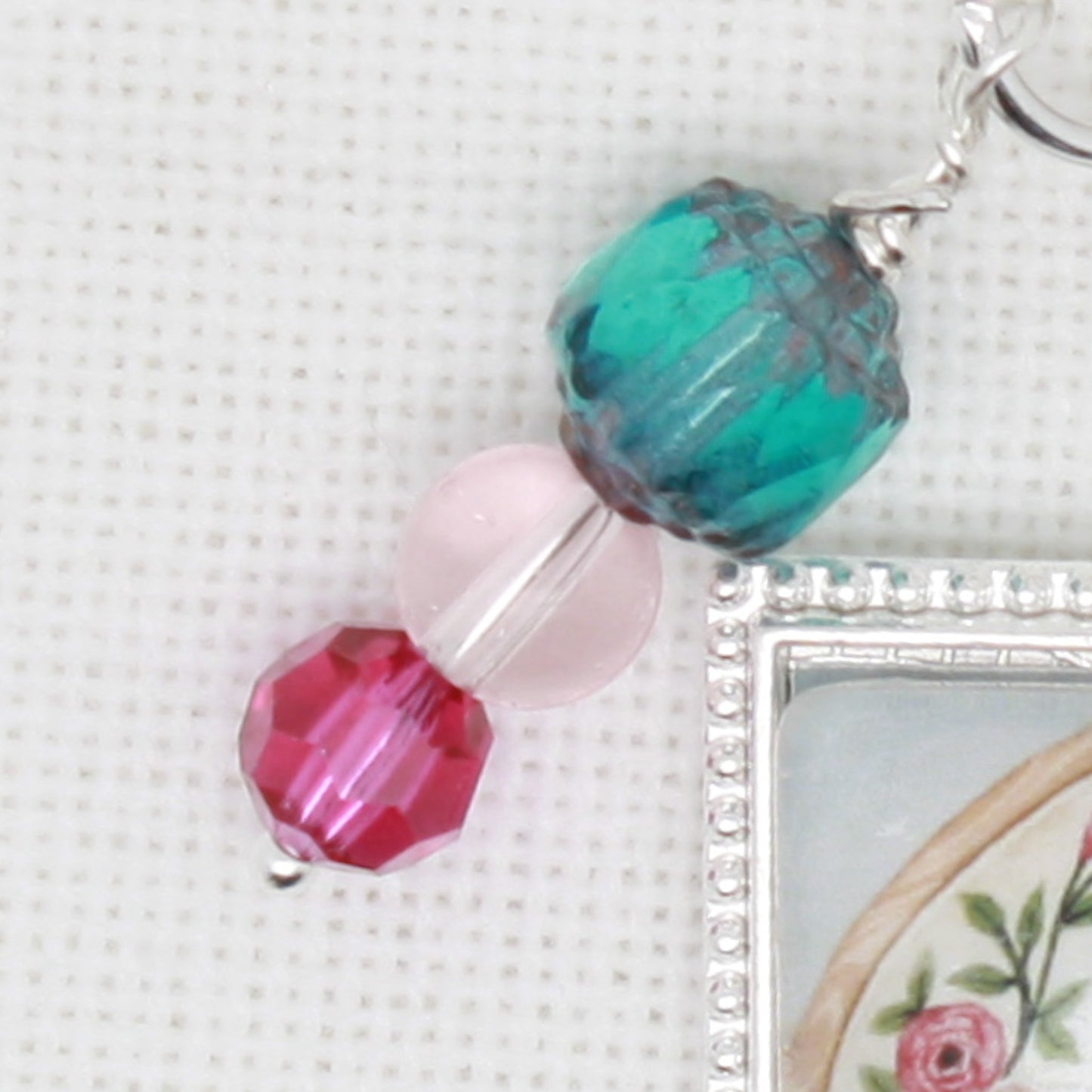 Cross Stitch And Embroidery  Zipper Pull/ Mini-Fob