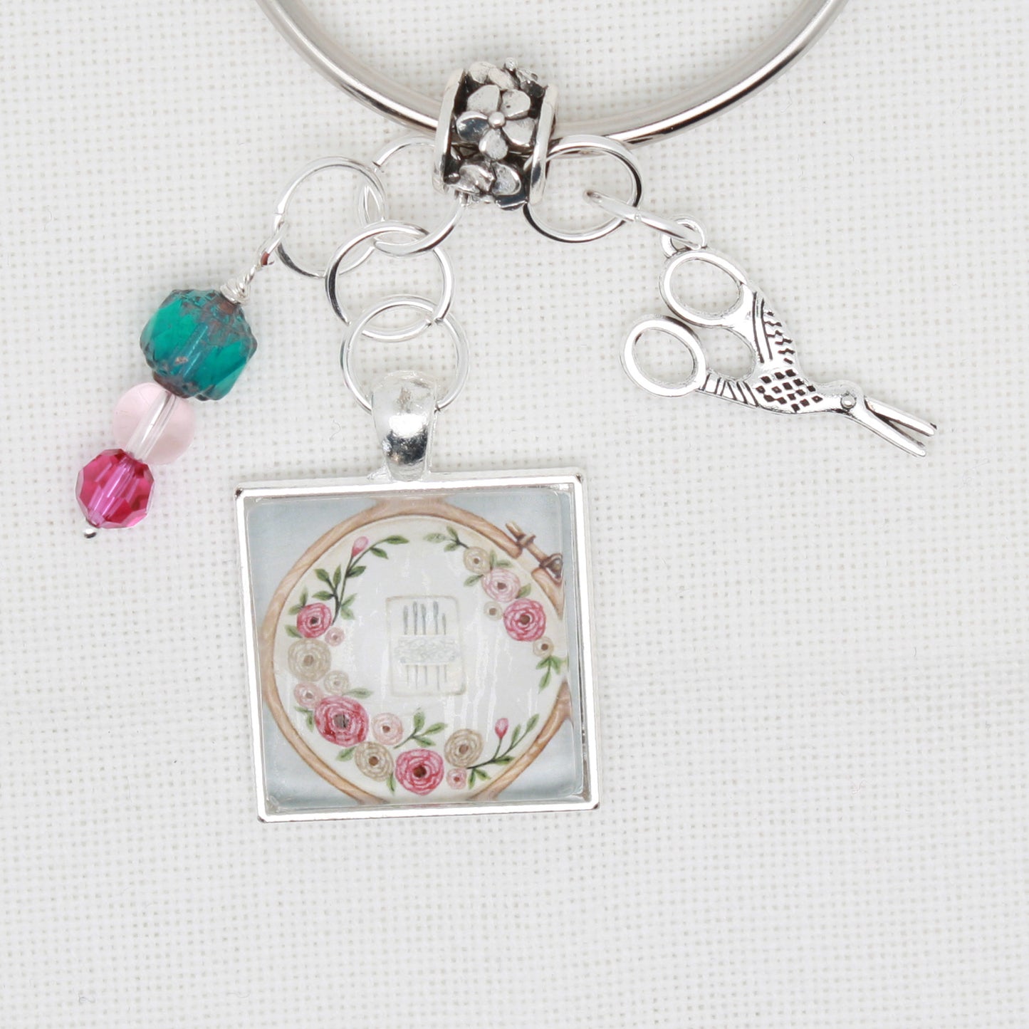 Cross Stitch And Embroidery Floss Ring