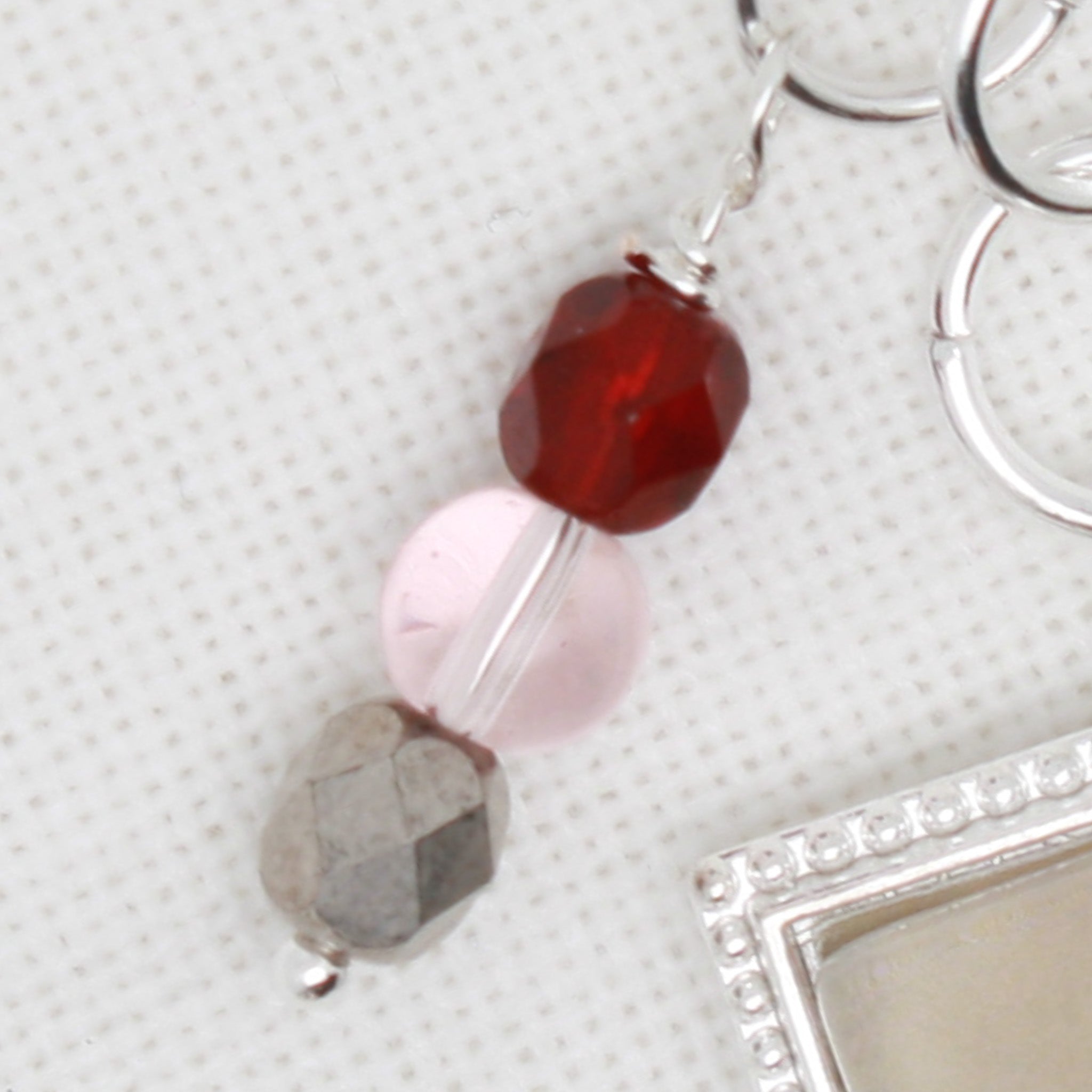 Valentine Bunny  Zipper Pull/ Mini-Fob