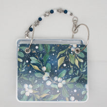 Blue Floral Pattern Floss Bag Book