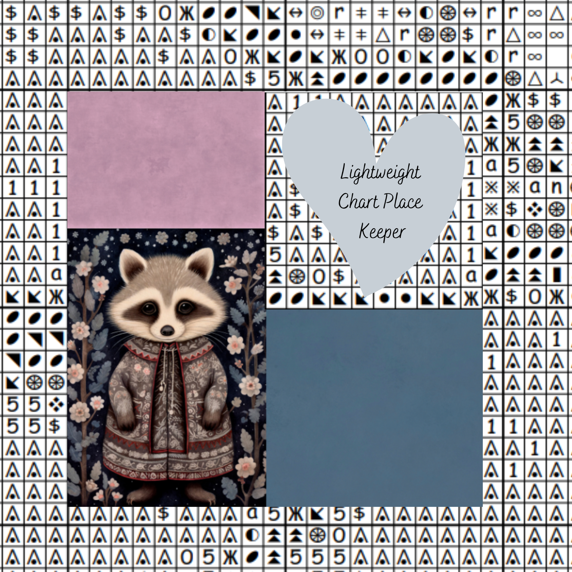 chart place keeper winter animals 1 raccoon