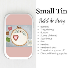 Cross Stitch/ Embroidery Small Storage Tin